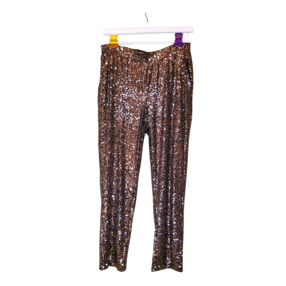 Cable & Gauge Sequin Pants – Size S (Stretch Waistband)
C